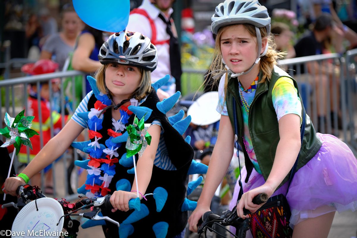 Costumed racers competed in a "Klunker" race which preceded the Pro Women's event.