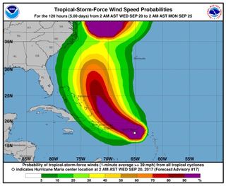 Hurricane Maria Wind Speeds