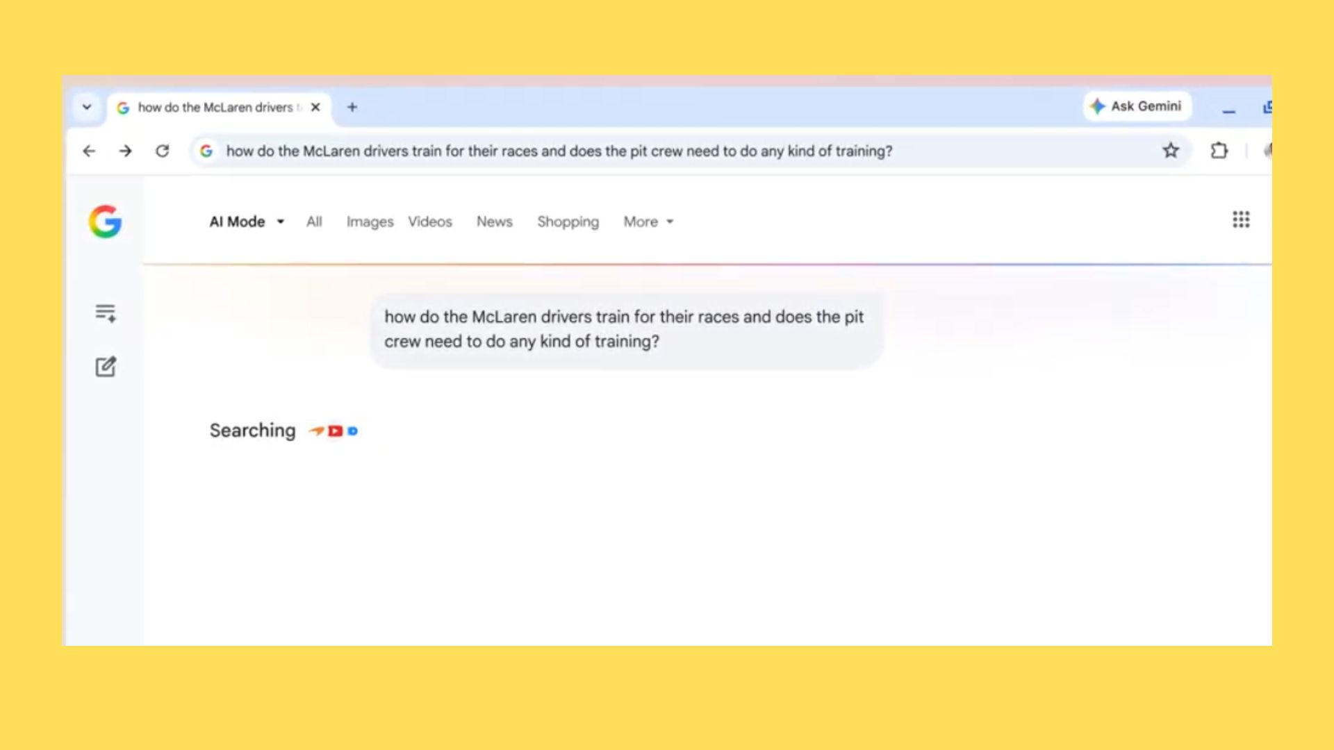 گوگل با حالت هوش مصنوعی