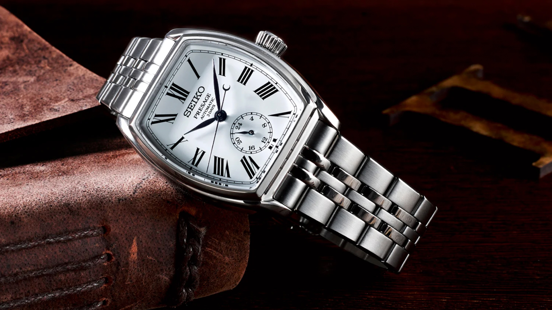 Seiko Classic Series Enamel Tonneau