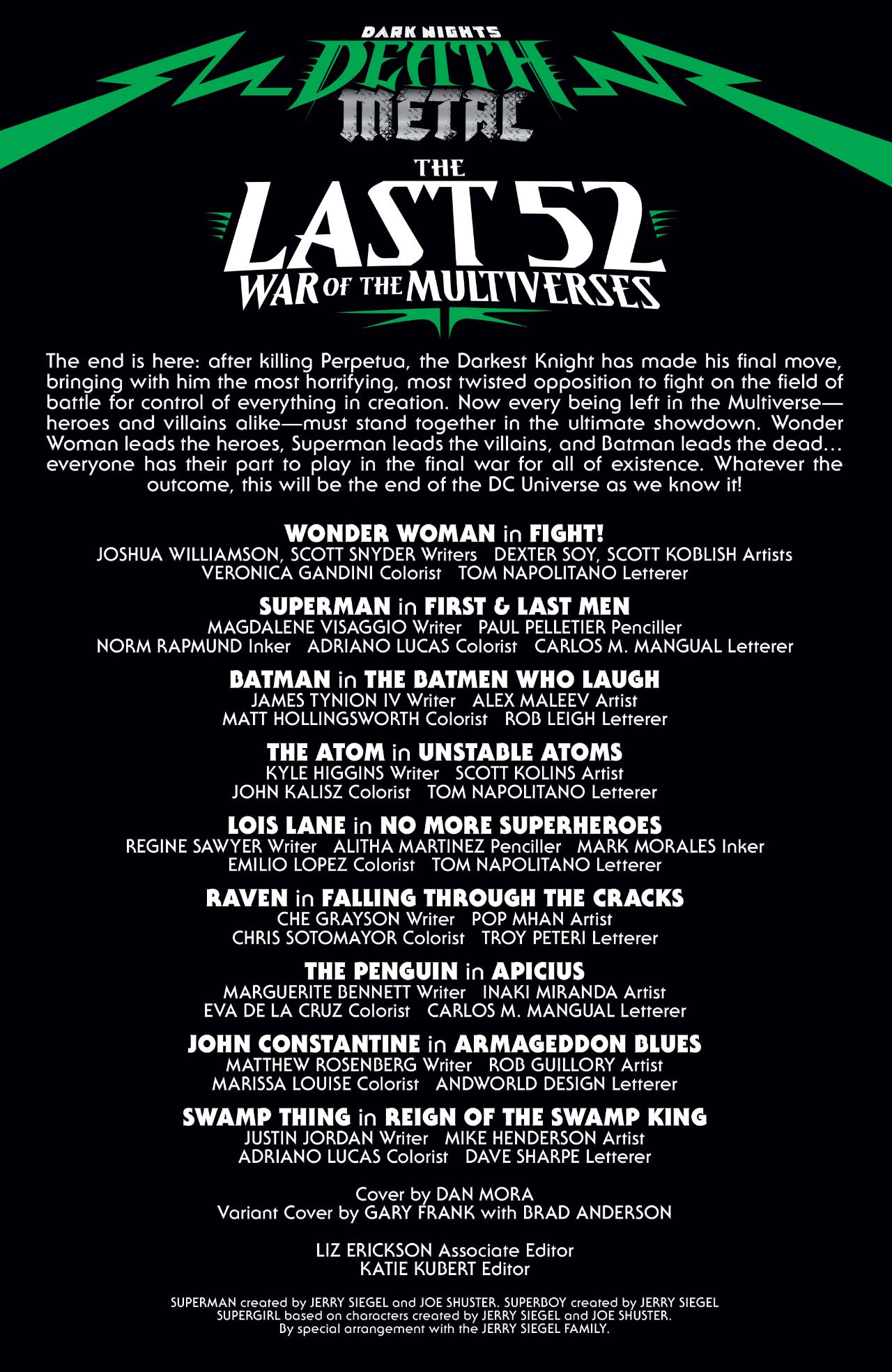 DARK NIGHTS: DEATH METAL - THE LAST 52 WAR OF THE MULTIVERSES #1