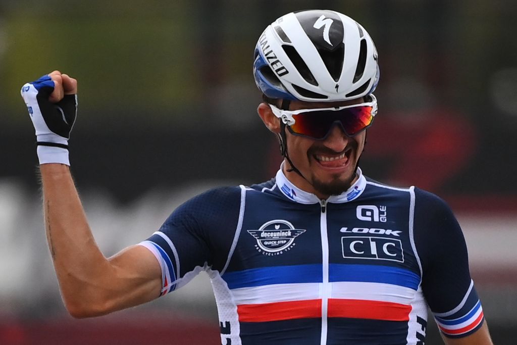 Julian Alaphilippe (France) wins the 2020 UCI Road World Championships