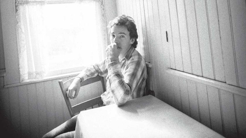 Brice Springsteen seated at a kitchen table
