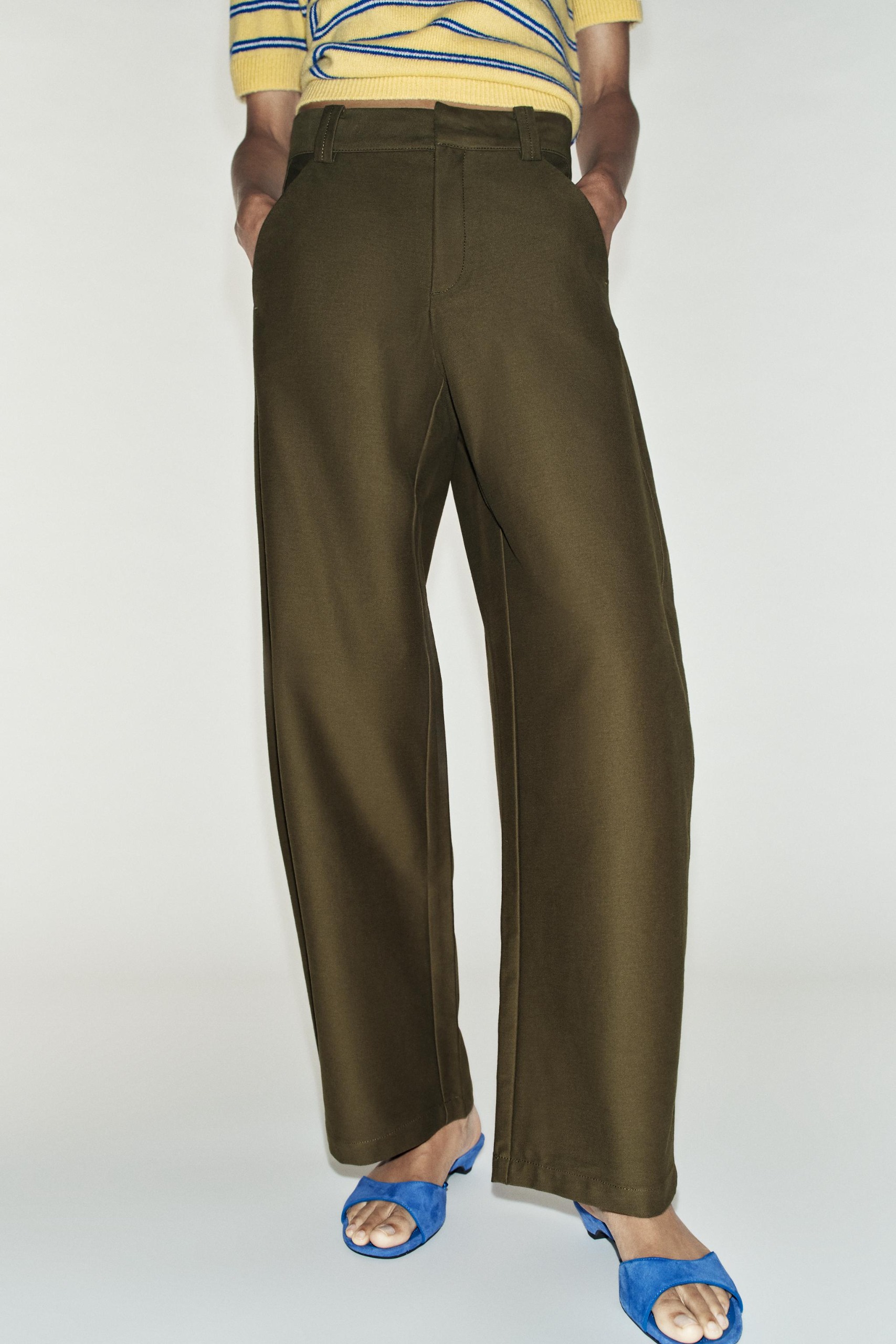 Barrel Pants - Dark Khaki - Xs