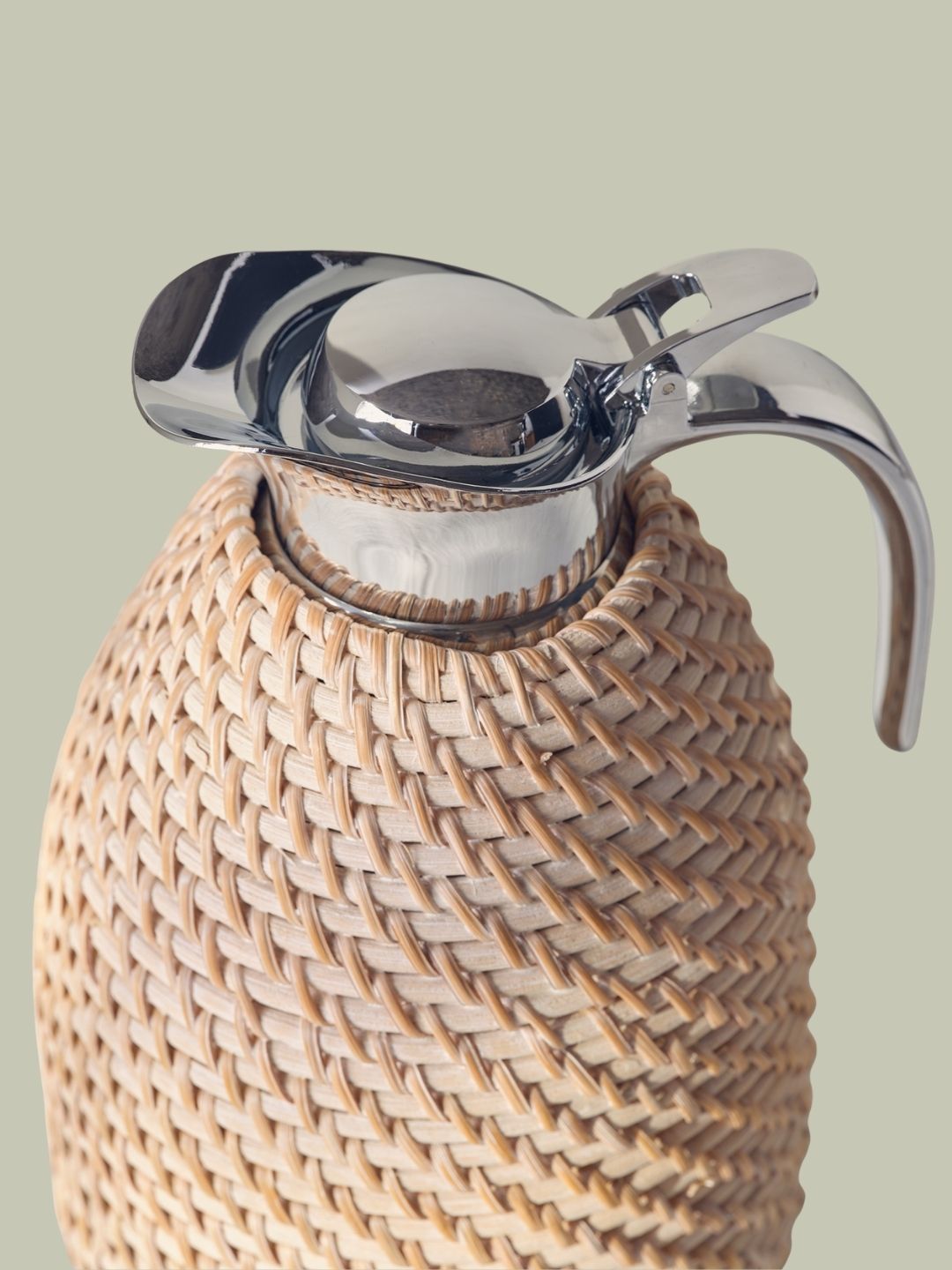 The White Company , Whitewashed Rattan Jug