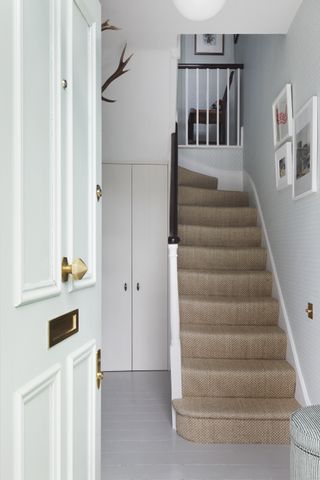 Small entryway storage designed by Studio Peake