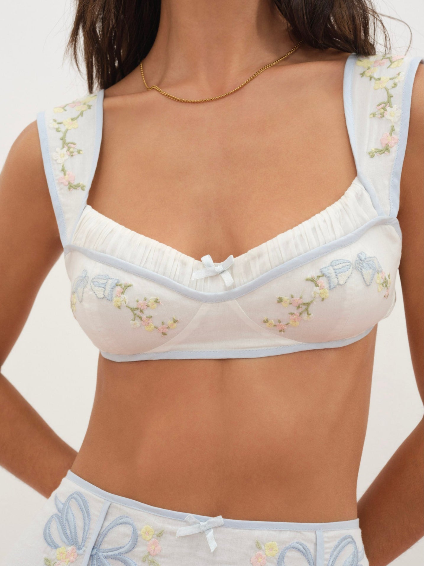 Baby Bows Bra Top &mdash; White