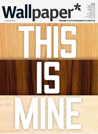 Wallpaper cover says &#039;This Is Mine&#039; and the text is put on different colored wooden boards.