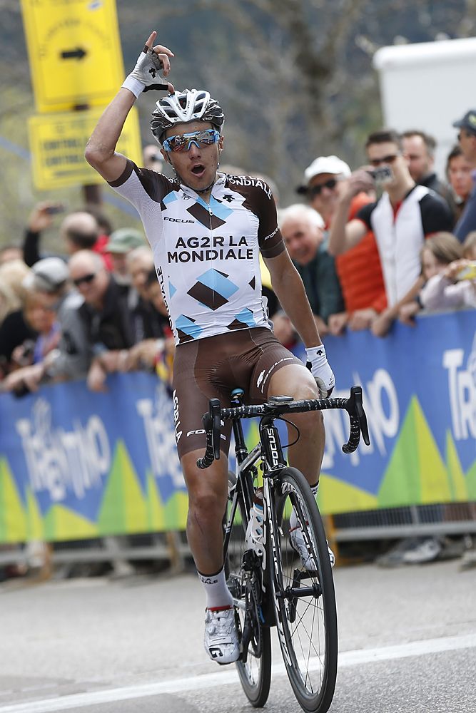 Domenico Pozzovivo (AG2R - La Mondiale) wins stage 3 at Giro del Trentino