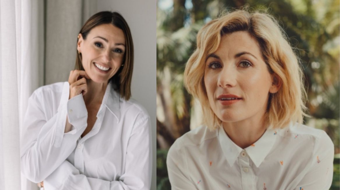 Headshots of Frauds stars Suranne Jones and Jodie Whittaker