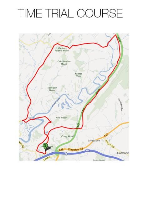 The time trial course to decide the 2014 British champion