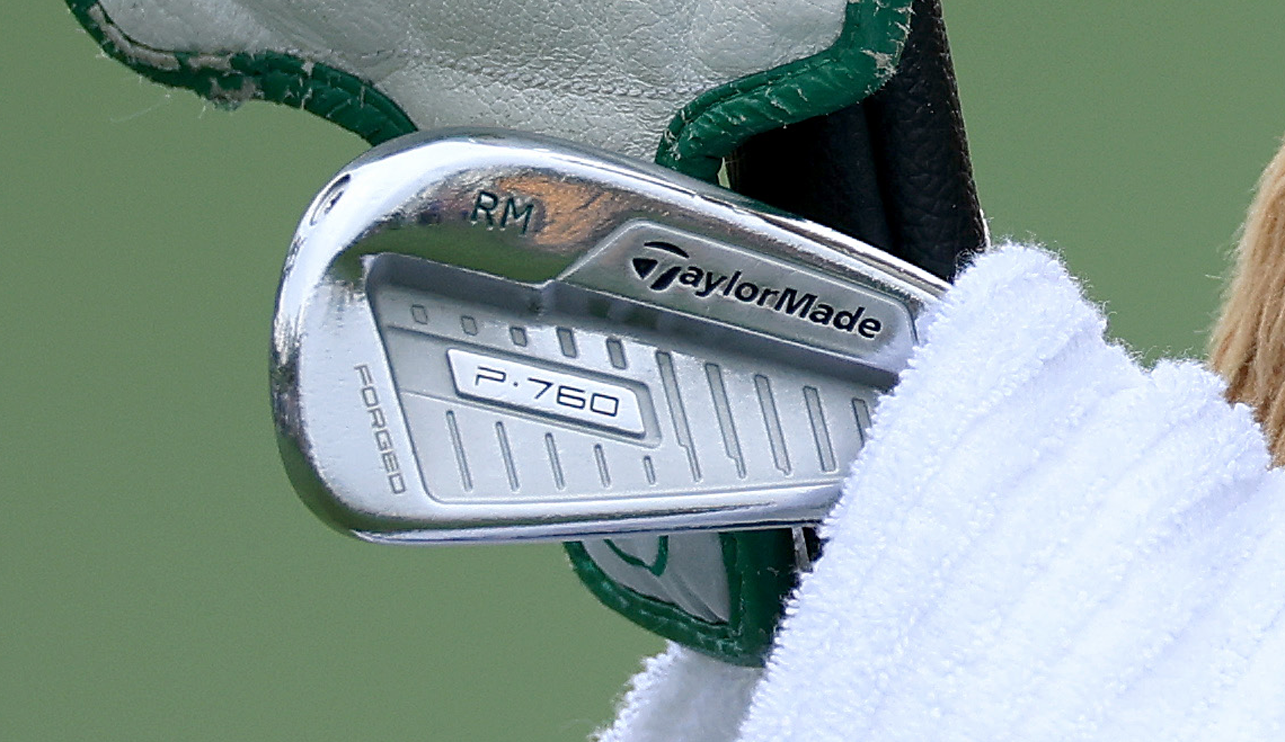 A close up of the 4-iron used by Rory McIlroy