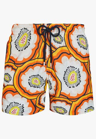 Vilberequin 50th anniversary swimming trunks with floral print