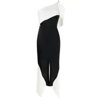 Roland Mouret Harlow colour block asymmetric dress - £1,959 at Farfetch