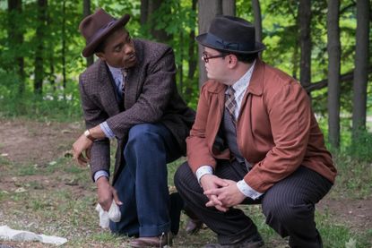 Chadwick Boseman and Josh Gad in 'Marshall.'