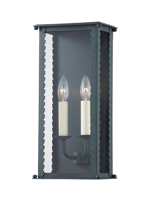 Zayd Outdoor Metal 2-Light Sconce 