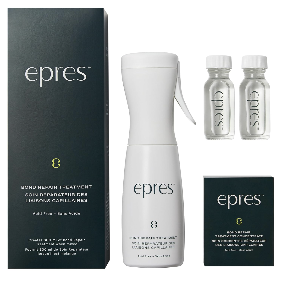 Epres Bond Repair Treatment Starter Kit - Bonding Treatment for Damaged Hair Repair - Revolutionary Hair Product for Softer, Stronger, Healthier Hair - Hair Care for All Hair Types and Textures