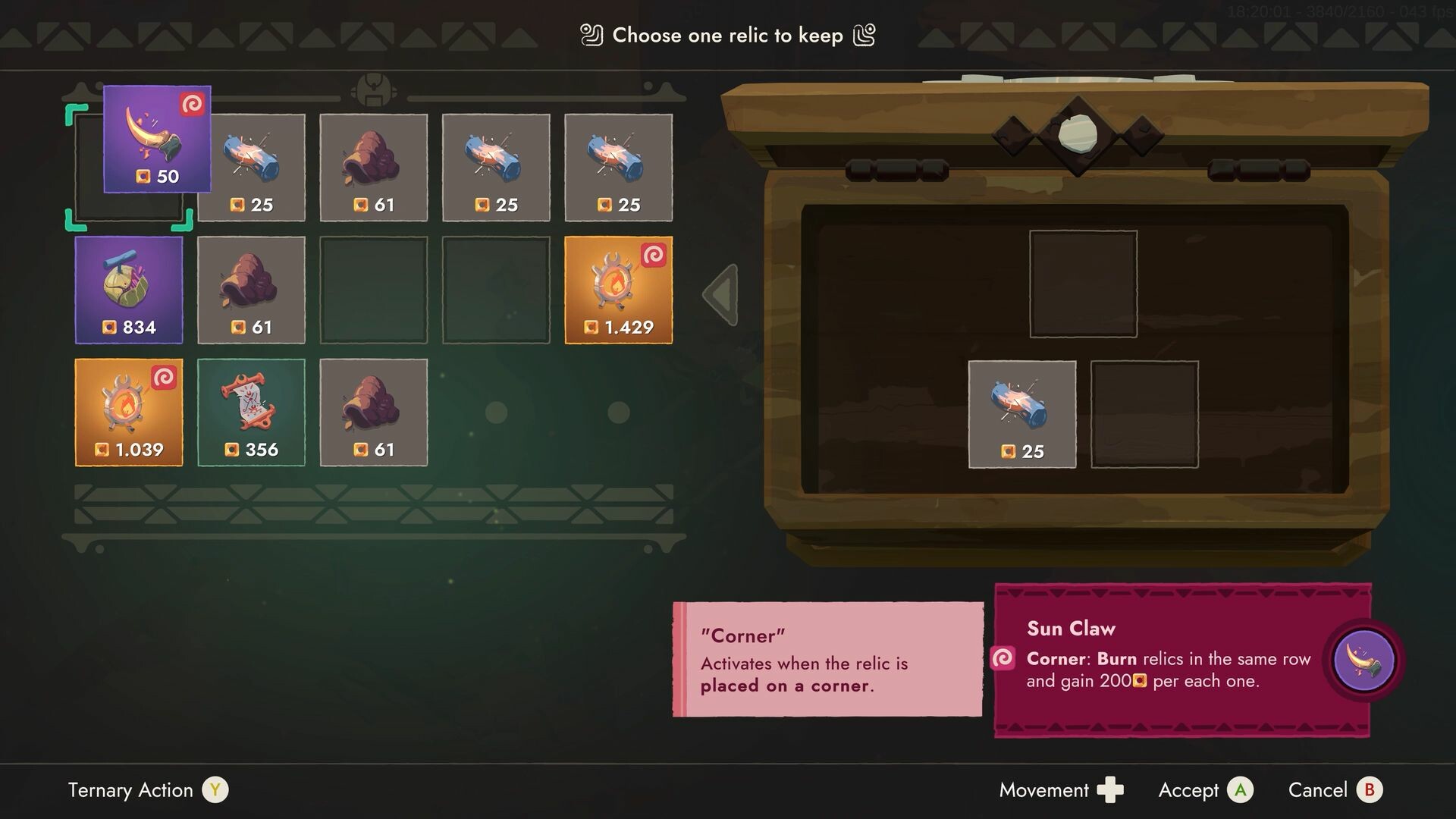 Managing your backpack in Moonlighter 2.