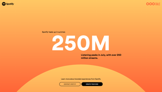 Spotify's changing gradients create a friendly and playful aesthetic