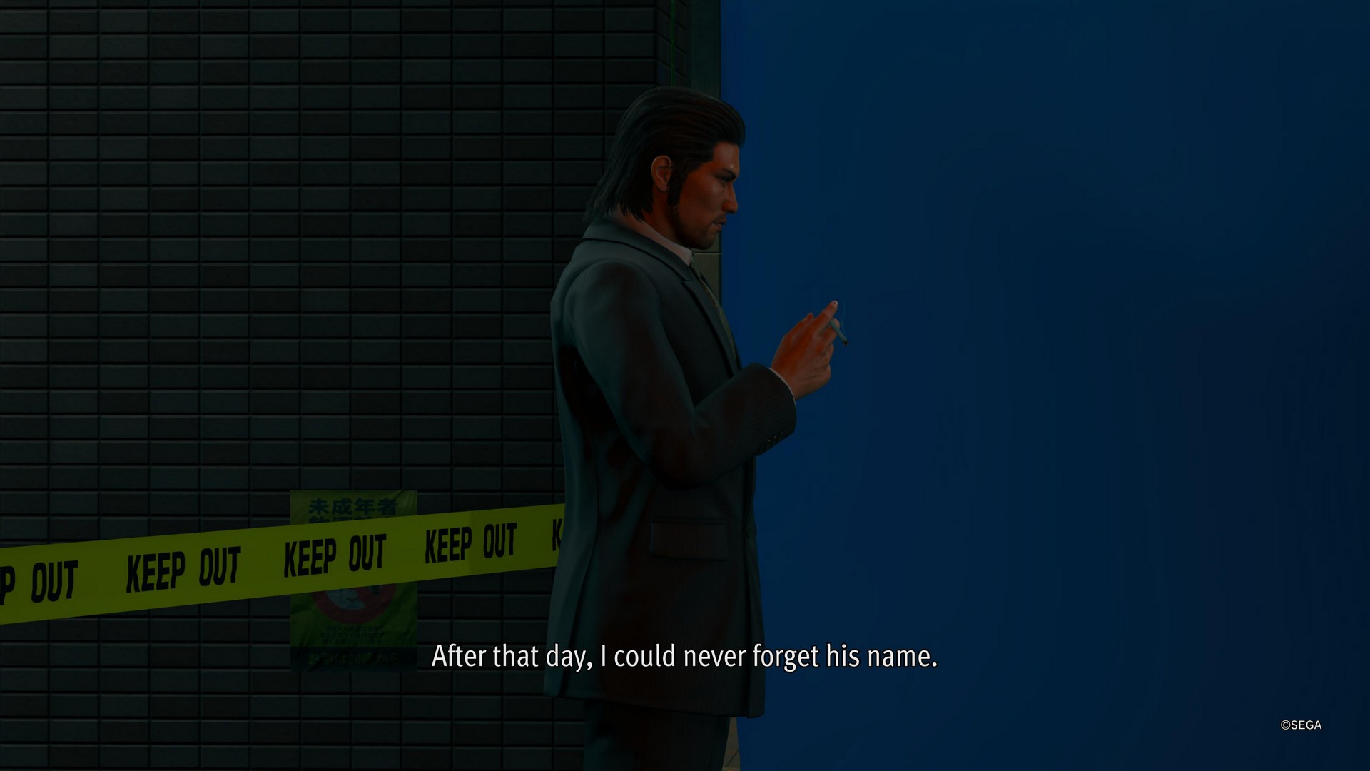 Yoshitaka Mine says that he will never forget Daigo Dojima's name in Yakuza 3 Kiwami's Dark Ties campaign