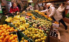 Woman shopping for fruit