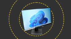 The MSI Pro monitor on the IT Pro background