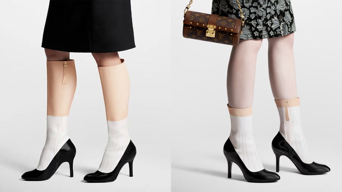 Louis Vuitton's fake leg boots are the strangest optical illusion of the year
