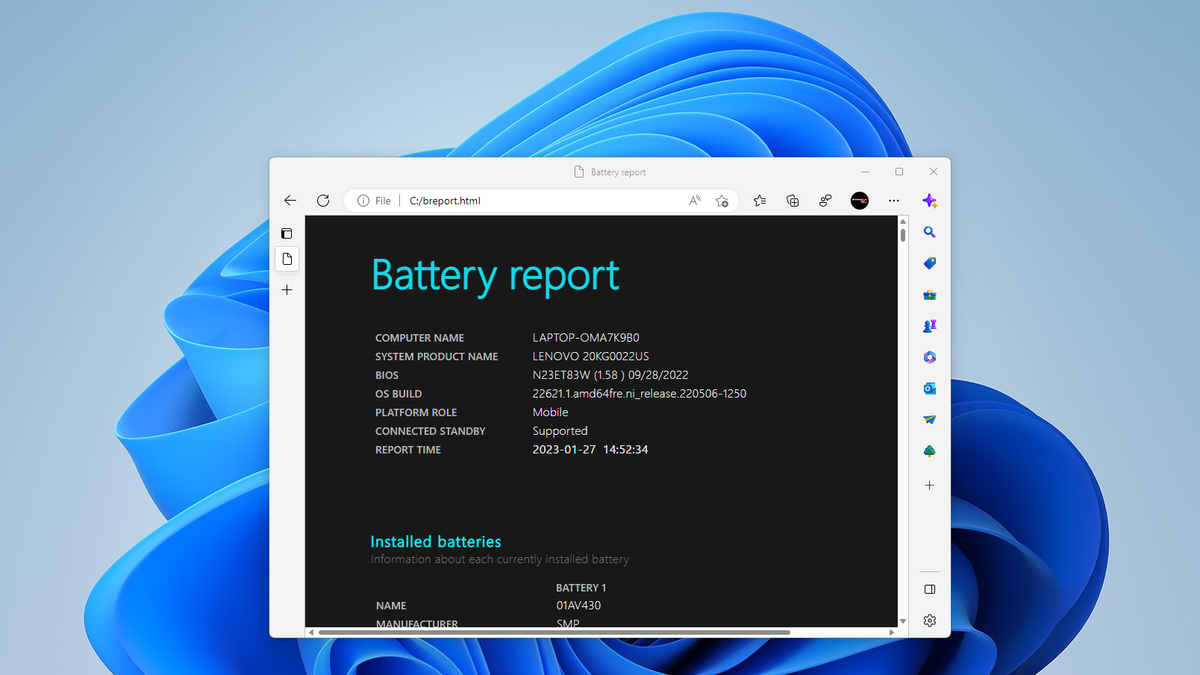 pære lodret Smigre How to Get a Battery Health Report in Windows 10 or 11 | Tom's Hardware