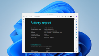 Battery Health Report in Windows