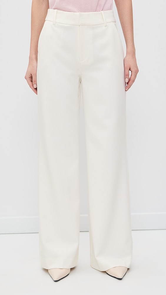 The Jones Wide Leg Pants - Pearl