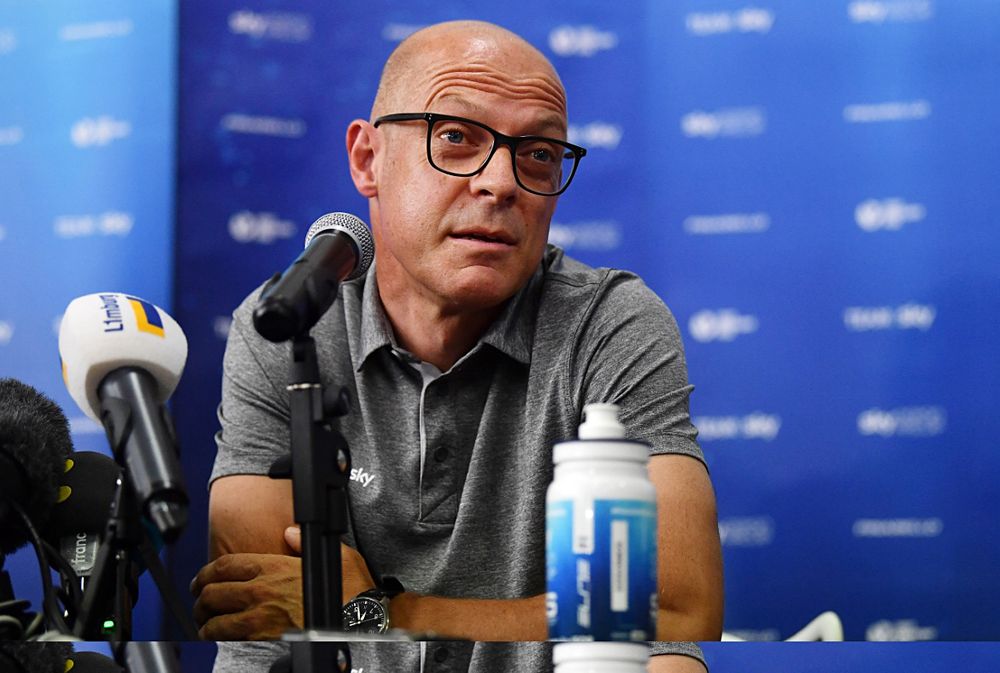 Team Sky manager Dave Brailsford speaks to the press ahead of the Tour de France