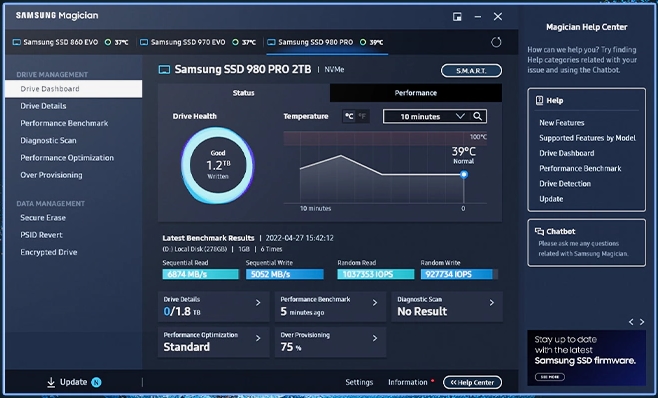 Estado de SSD en Windows