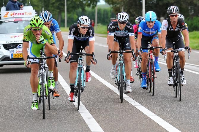 Julien Vermote, Matteo Trentin, and Danilo Hondo