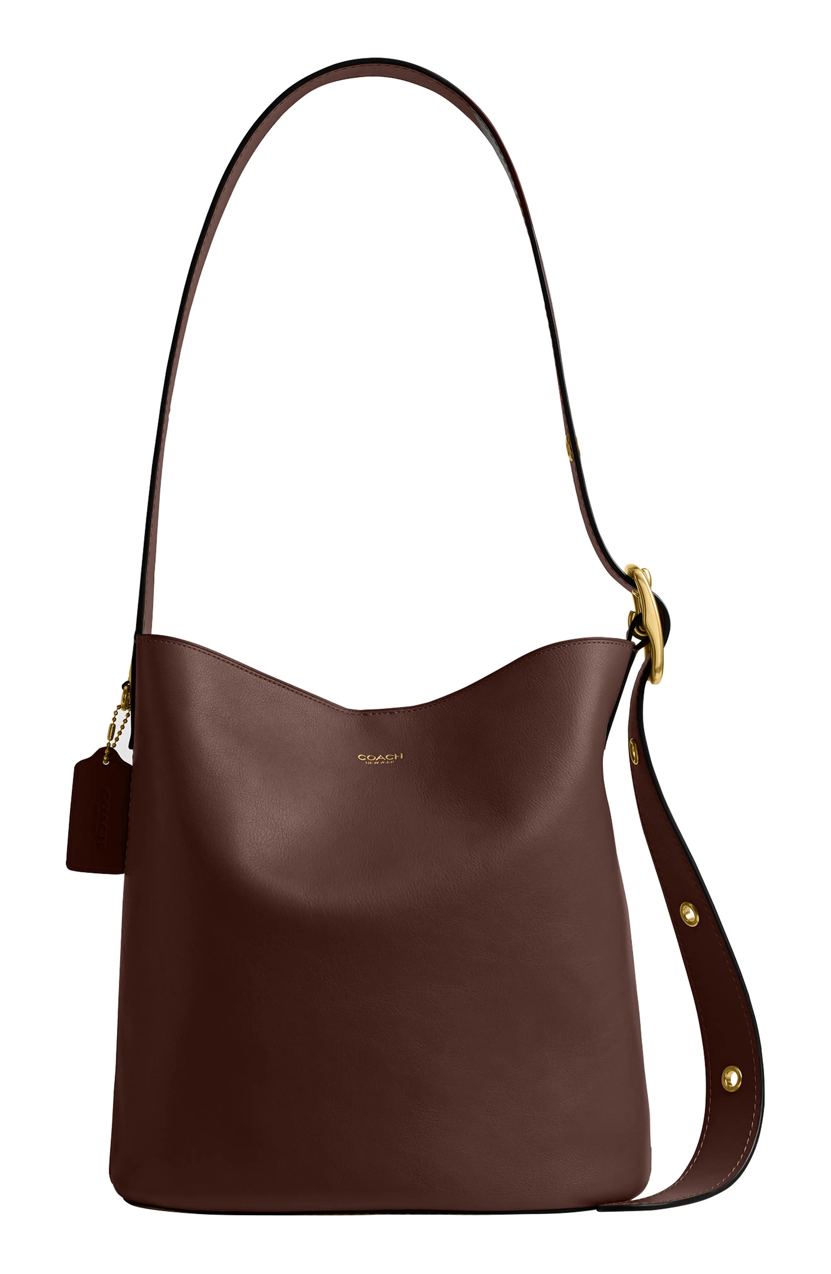 COACH, Bleecker Natural Grain Leather Shoulder Bag