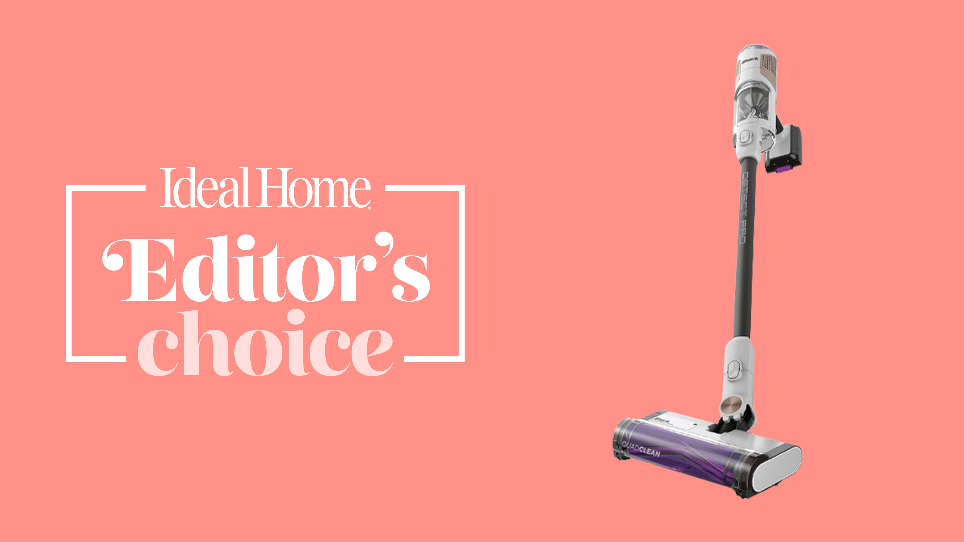 A Shark vacuum on a pink background