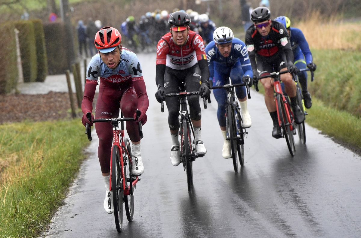 Tony Martin (Katusha-Alpecin) pulled away a small group with a surge