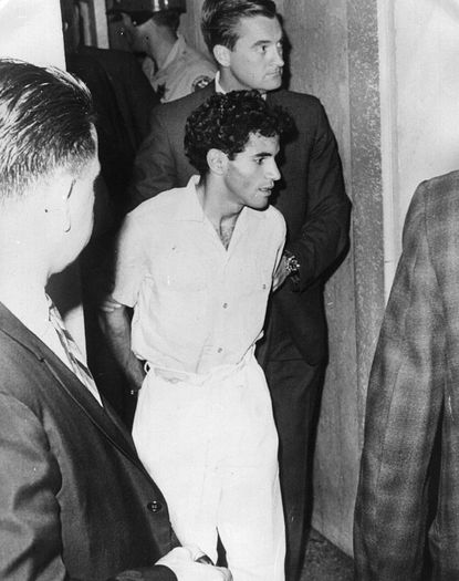 Sirhan Sirhan, captured after assassinating Robert F. Kennedy