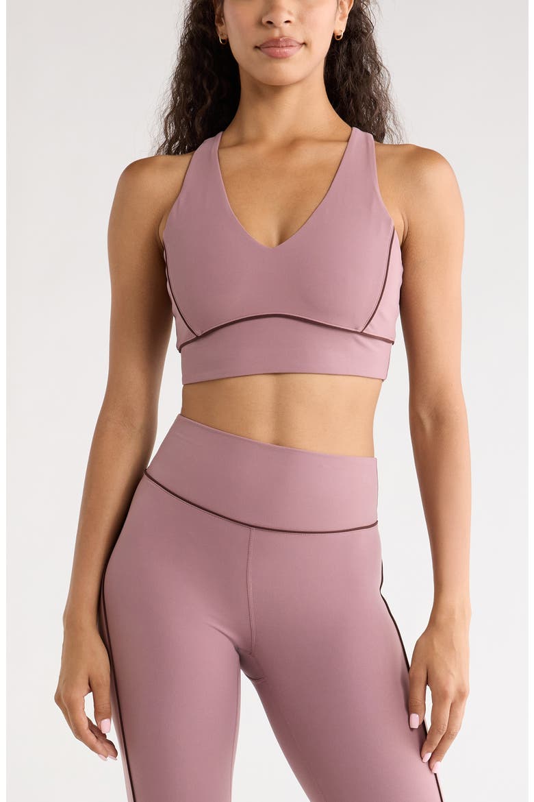 Studio Luxe Piped Sports Bra