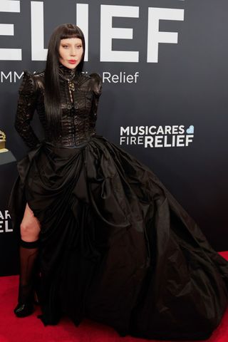 The Grammys 2025 Lady Gaga wearing Vivienne Westwood and Tiffany & Co. Jewellery