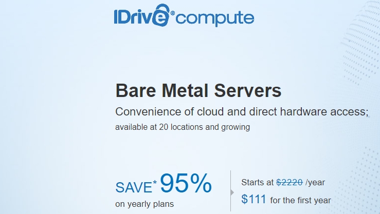 iDrive Compute Bare Metal