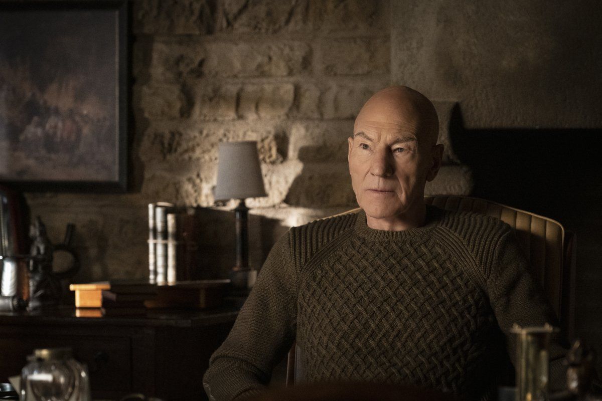 Sir Patrick Stewart as Jean-Luc Picard in "Star Trek: Picard" Episode 2: Maps and Legends.