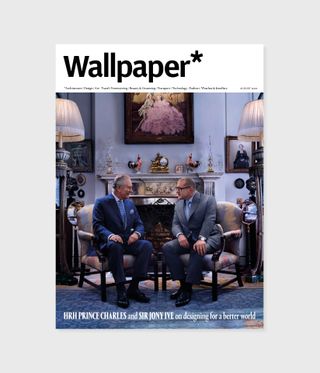 Wallpaper August 2022 cover featuring Prince Charles and Jony Ive