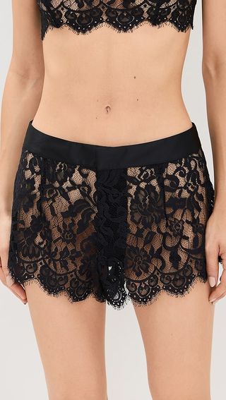 For Love & Lemons Zeta Lace Shorts