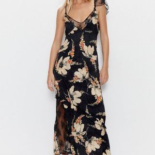 floral dress from Warehouse