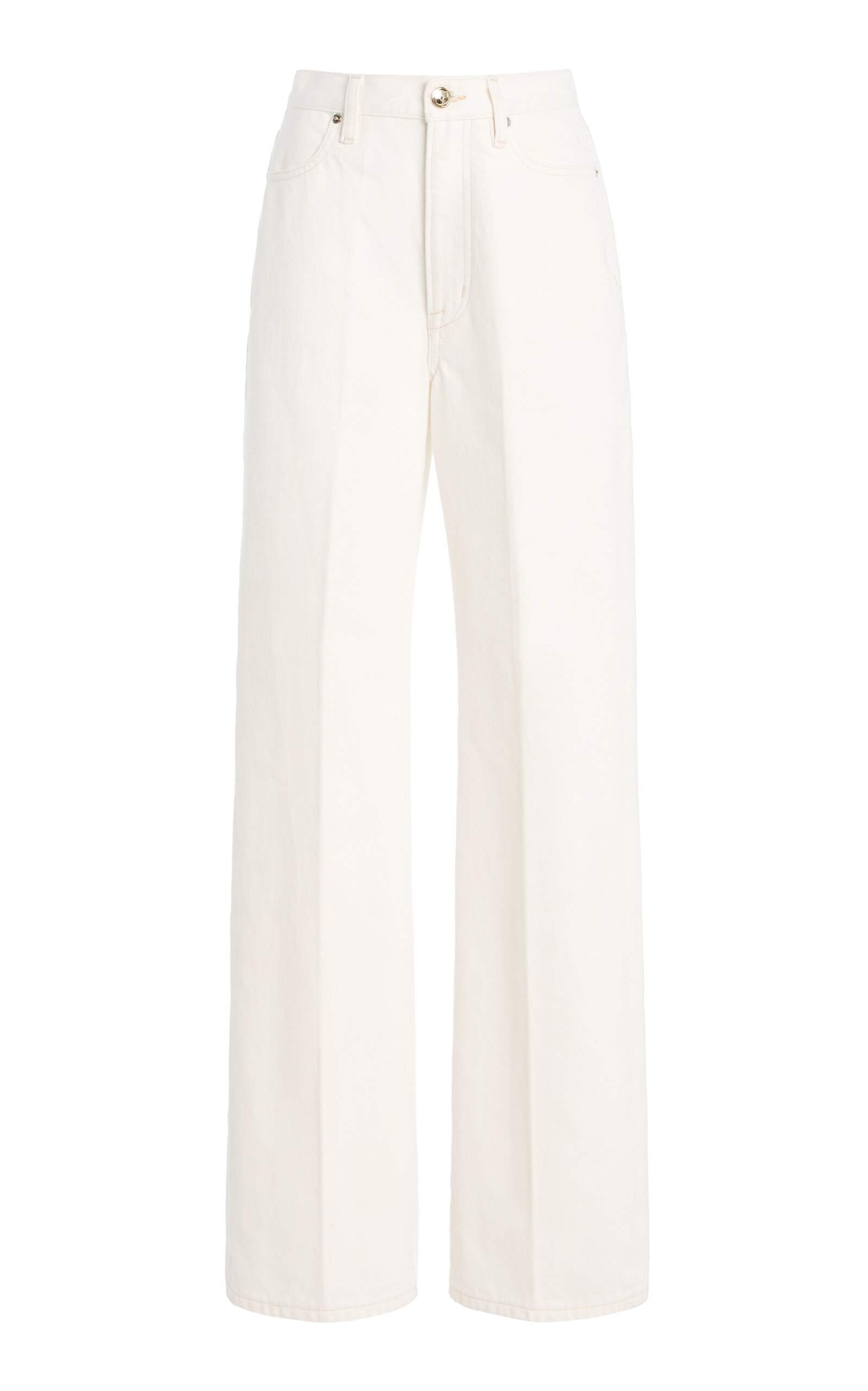 The Quinn Selvedge High-Rise Straight-Leg Jeans