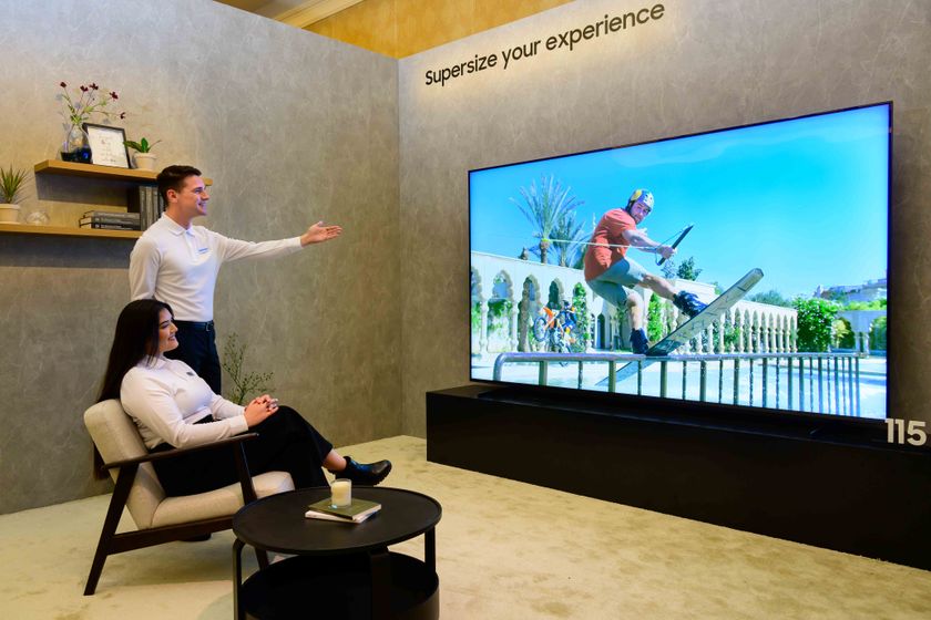 Samsung CES 2025 TV demo room