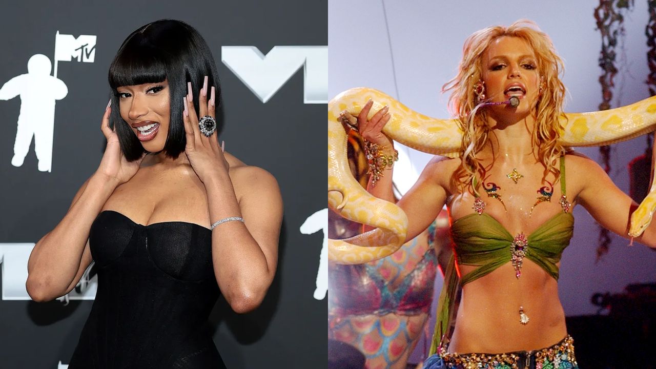 megan thee stallion pays homage to britney spears at the 2024 mtv vmas