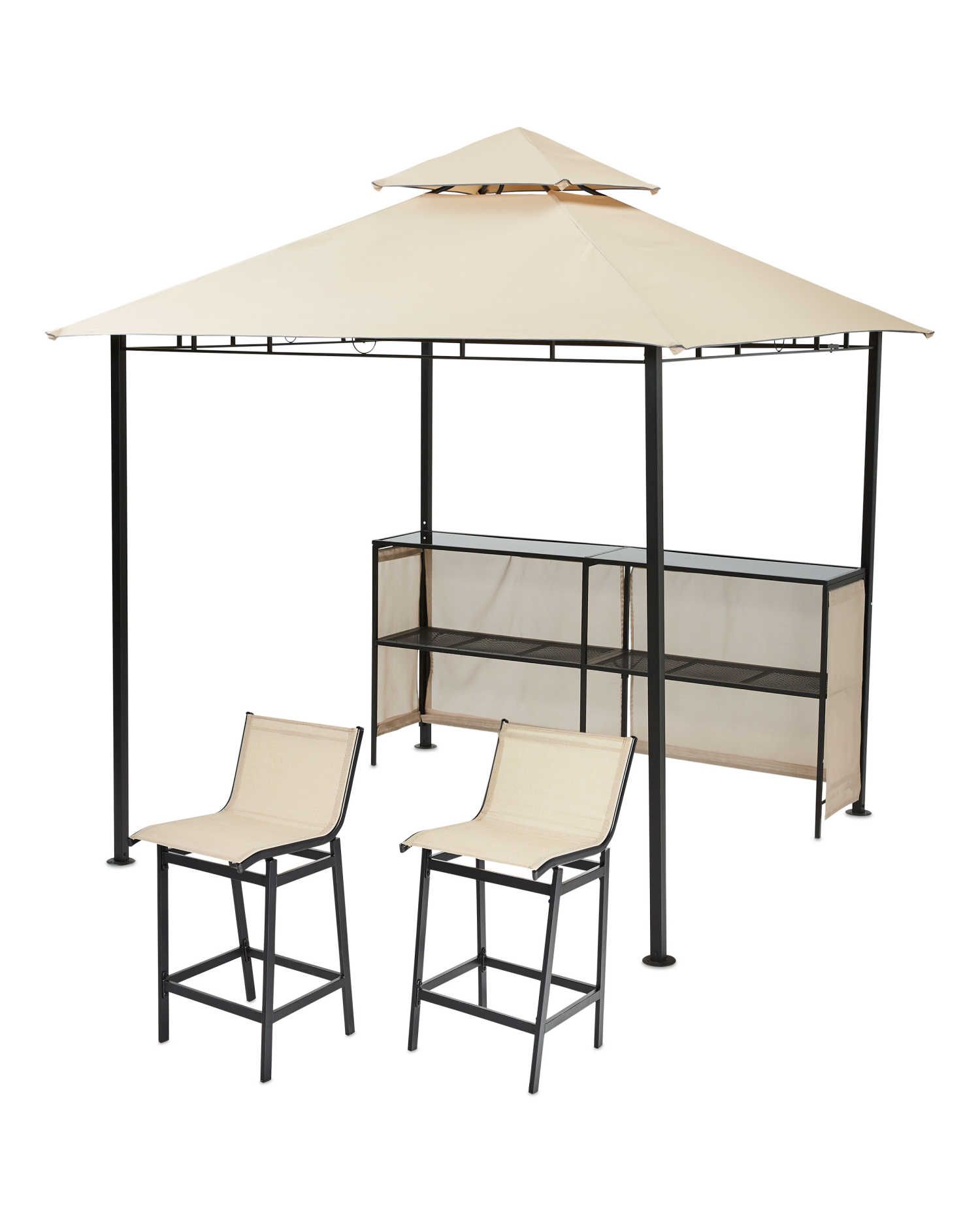 This new Aldi gazebo and bar makes garden parties a whole lot... drier