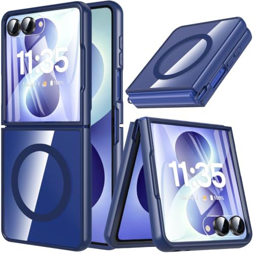 Magnetic Case With Built-In Screen Protector, Blue