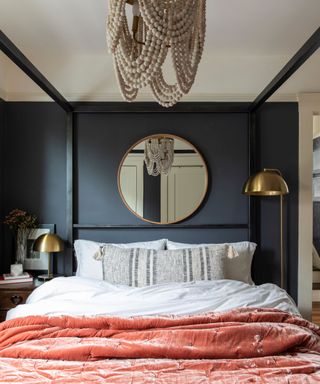 Sandy Yen bedroom in Cyberspace by Sherwin Williams photograph Vivan Johnson